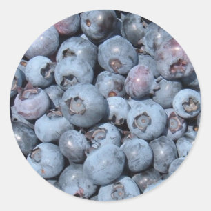 Blueberry Stickers Runt Klistermärke