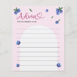 Blueberry Sweet Watercolor Baby Shower Adame Game