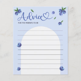 Blueberry Sweet Watercolor Baby Shower Adame Game