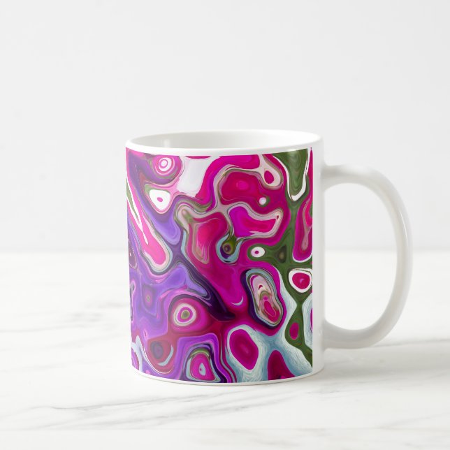 Blueberry Swirl White Stein Kaffemugg (Höger)