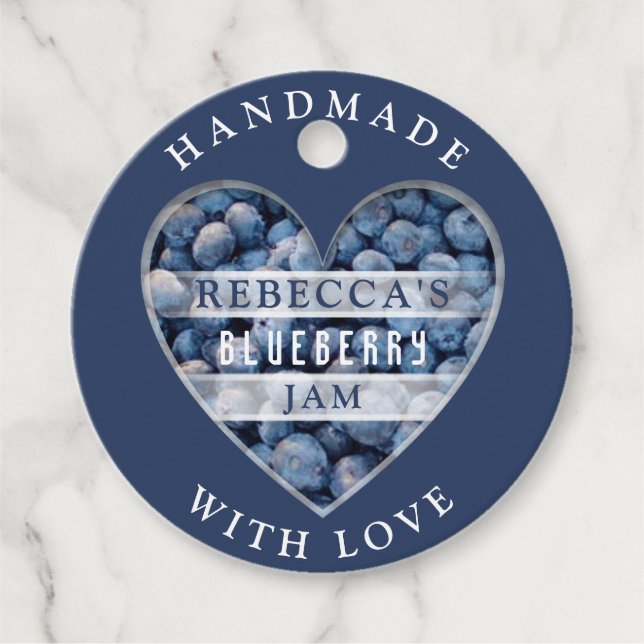 Blueberry Sylt Gåvor Etiketter (Framsida)