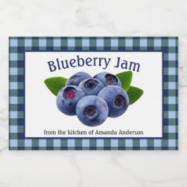 Blueberry Sylt Play H Food Label Mat Etiketter