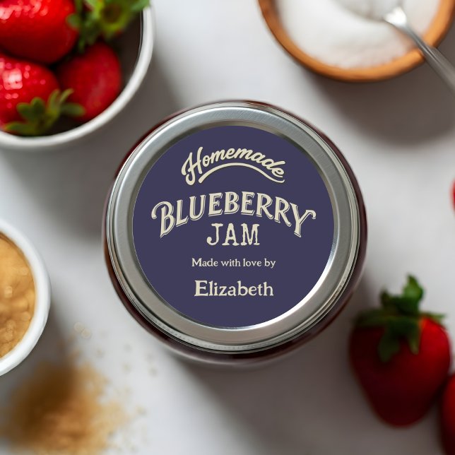Blueberry Sylt Runt Klistermärke (Skapare uppladdad)