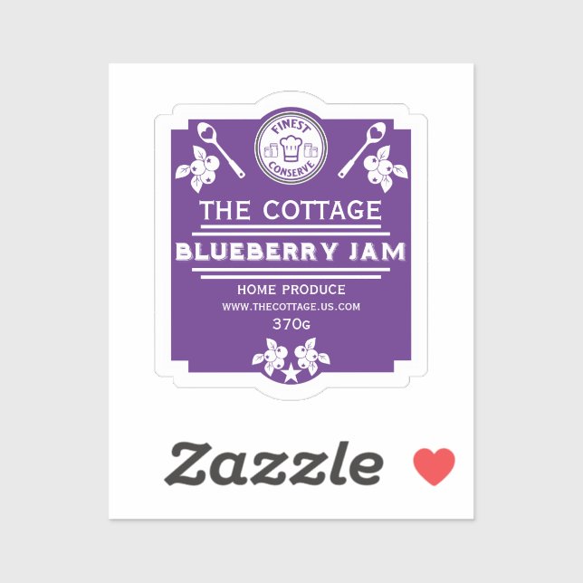 Blueberry Sylt Seller Klistermärken (Ark)