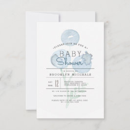Blueberry Trio | Berry Watercolor Baby Shower Inbjudningar