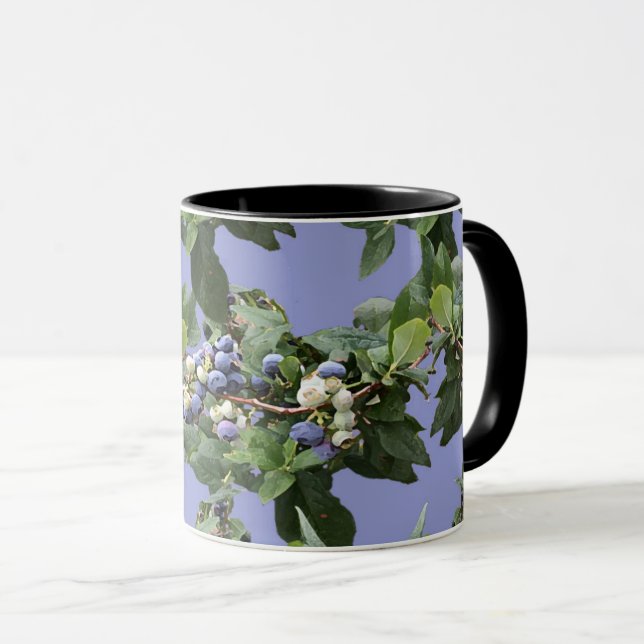 Blueberry Vine Rustic Farmhouse Coffee Mugg (Framsida höger)