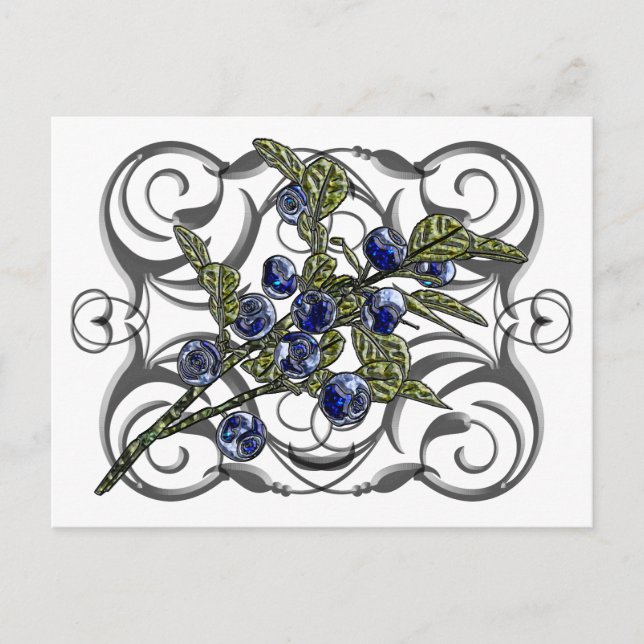 Blueberry Vykort (Framsida)