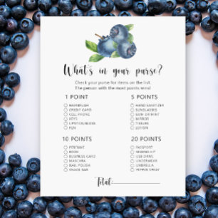 Blueberry - What's in your purse babydusch-spel