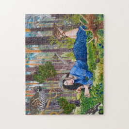 Blueberry Woman Jigszle Puzzle Pussel