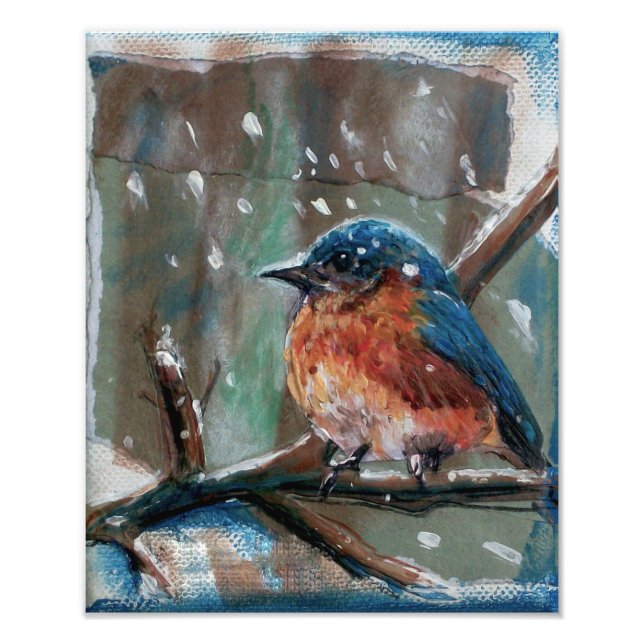 Bluebird Adsible Art Fototryck (Framsidan)