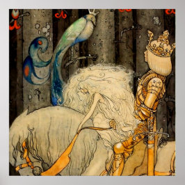 "Bluebird" av John Bauer Poster