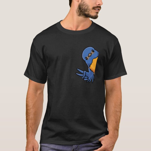 Bluebird Bird T Shirt (Framsida)