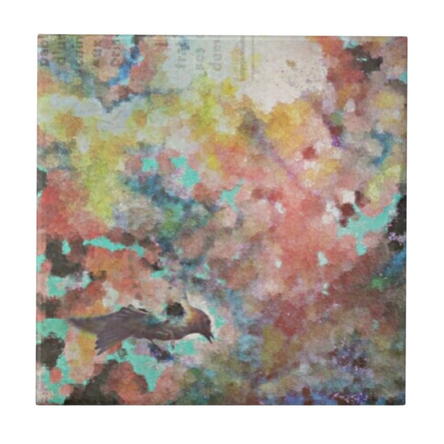 Bluebird Digital Art Kakelplatta (Framsidan)