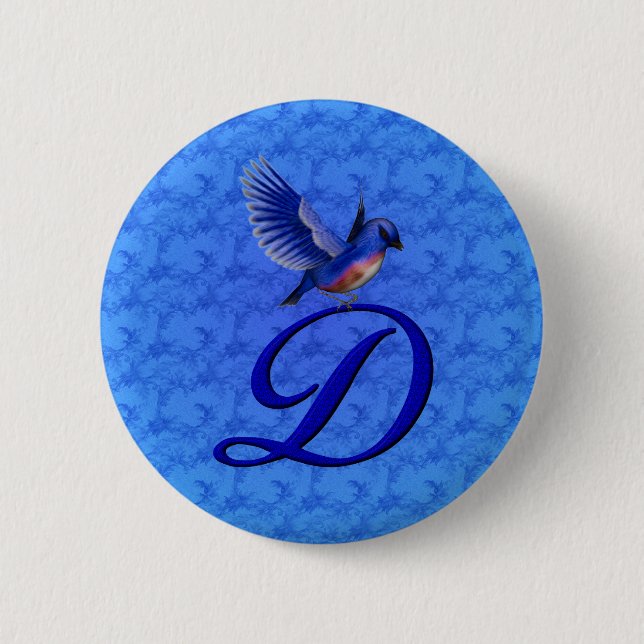Bluebird Eleant Monogram Initial D Knapp (Framsida)