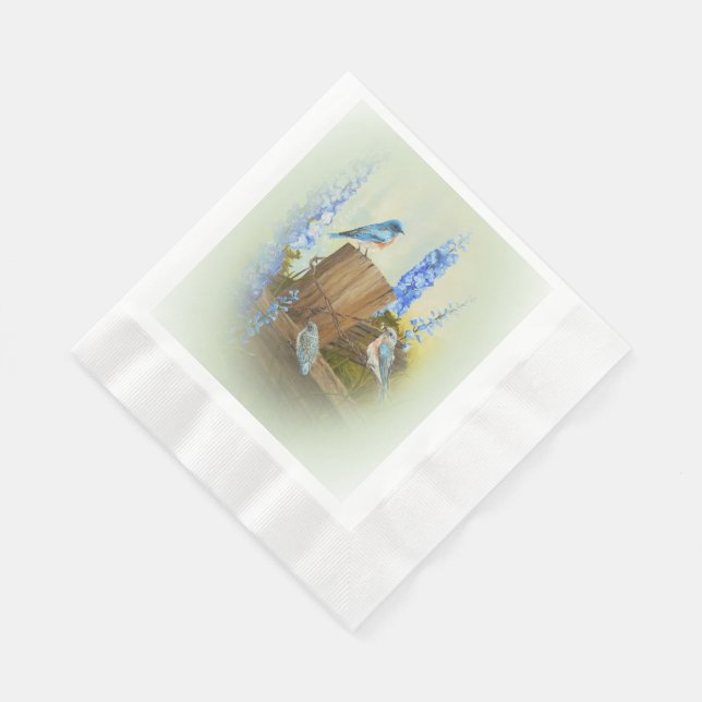 Bluebird Family Pappersservett (Hörn)