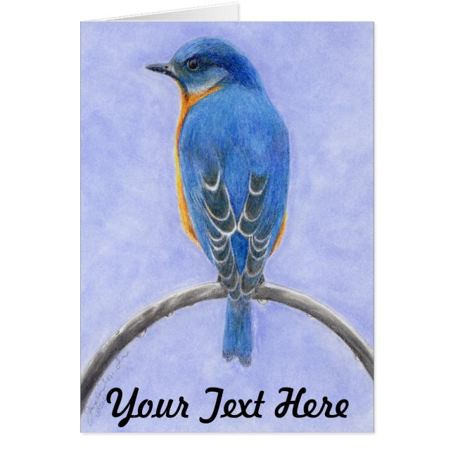 Bluebird Hälsningskort (Framsidan)