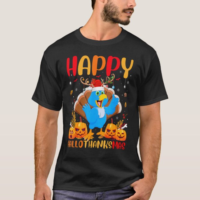 Bluebird  Happy Bluebird Hellothanksmas T Shirt (Framsida)