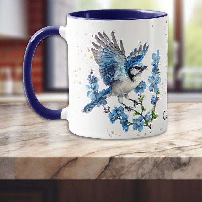 Bluebird i Vår Nature Mugg (Skapare uppladdad)