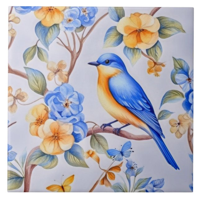 Bluebird Kakelplatta (Framsidan)