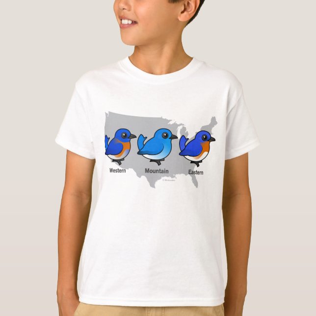 Bluebird Karta T-shirt (Framsida)