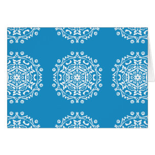 Bluebird Mandala Hälsningskort