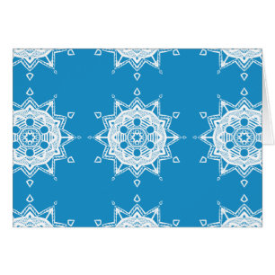 Bluebird Mandala Hälsningskort