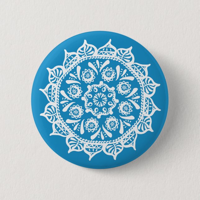 Bluebird Mandala Knapp (Framsida)