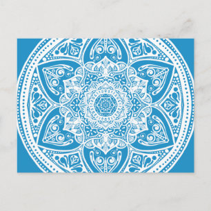 Bluebird Mandala Vykort