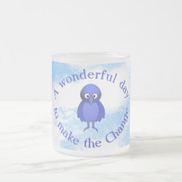 Bluebird Motivation Frostad Glasmugg