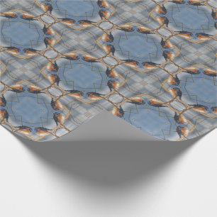 Bluebird Nature Abstrakt Kaleidoscope Presentpapper