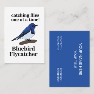 Bluebird Nature Wildlife Funny Visitkort