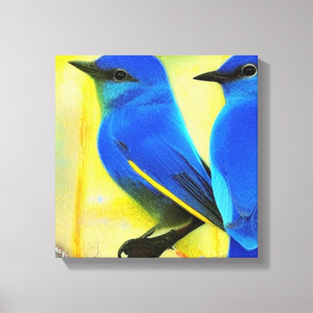Bluebird of Happiness Canvas Art (Framsida)
