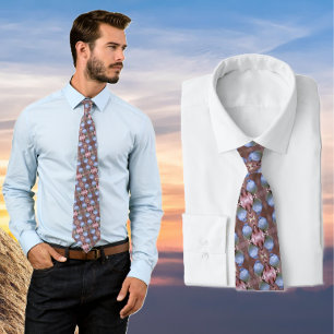Bluebird of Happiness Tie - Blue-Grått Gnatcatcher Slips