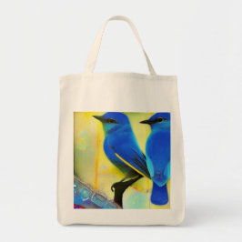 Bluebird of Happiness Tote Bag Tygkasse