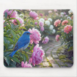Bluebird On a Pink Peony Musmatta