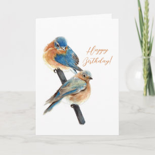 Bluebird par Grattis på födelsedagen Anteckningskort