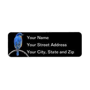 Bluebird Returadress Etikett