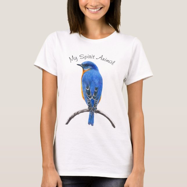 Bluebird Spirit Animal T-Shirt (Framsida)