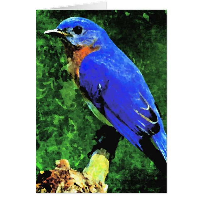 Bluebird-Tillfällen Hälsningskort (Framsidan)