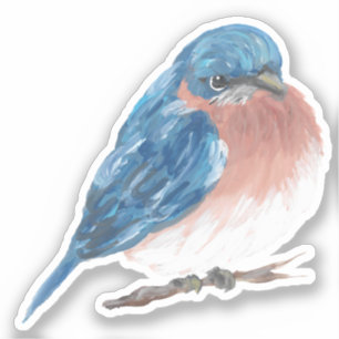 Bluebird Vinyl Sticker Klistermärken