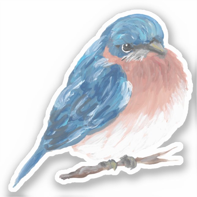 Bluebird Vinyl Sticker Klistermärken (Framsida)