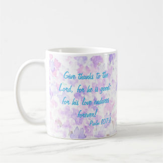Bluebird Watercolor Scripture Mugg Psalm 107