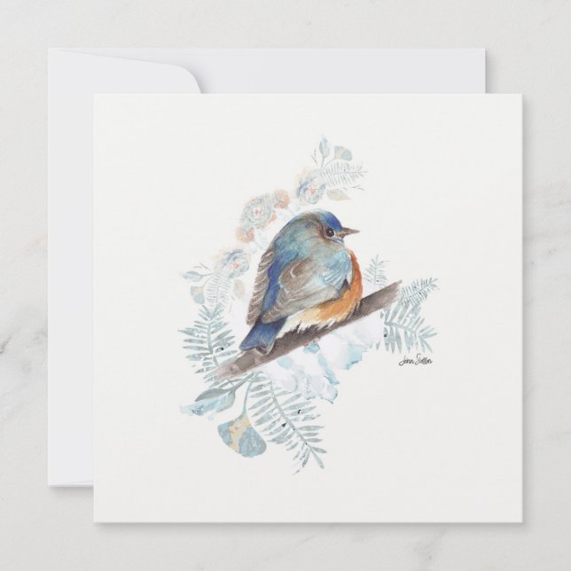 Bluebird Watercolor Songbird (Framsida)