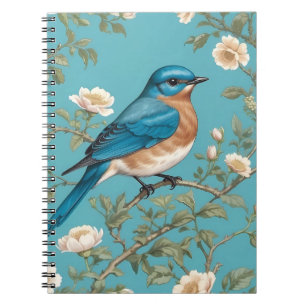 Bluebird William Morris Inspired Turqis Anteckningsbok