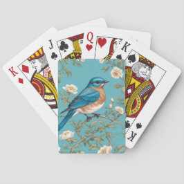 Bluebird William Morris Inspired Turqis Casinokort