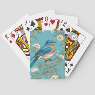Bluebird William Morris Inspired Turqis Casinokort