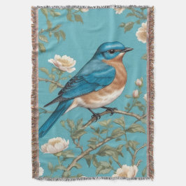 Bluebird William Morris Inspired Turqis Filt