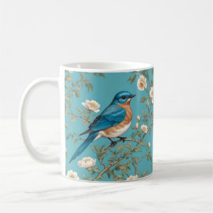 Bluebird William Morris Inspired Turqis Kaffemugg
