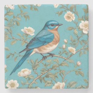 Bluebird William Morris Inspired Turqis Stenunderlägg