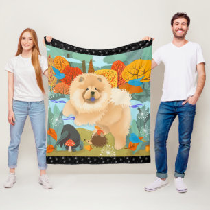BLUEBIRDS AV HAPPINESS Chow fleece filt